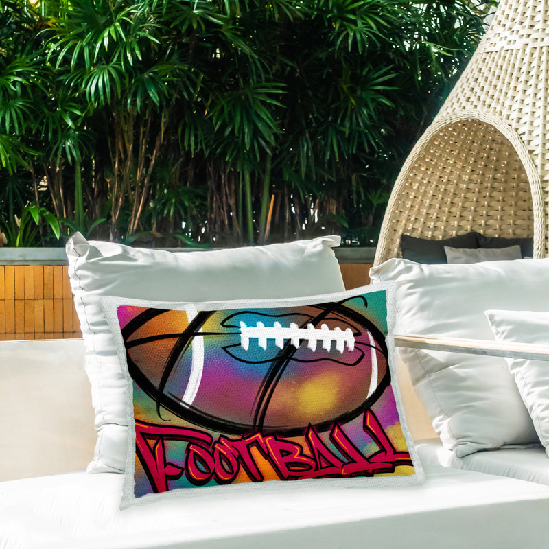 Abstract Outdoor Throw Pillow
