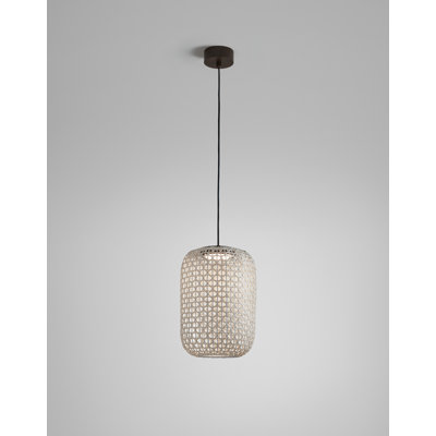 Luminaire suspendu tambour 1 lumière DEL Nans
