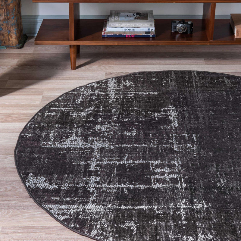 Tapis charbon, Rond 5 pi 3 po
