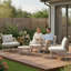 Ensemble de conversation pour patio avec coussins 6 pièces-1275253846