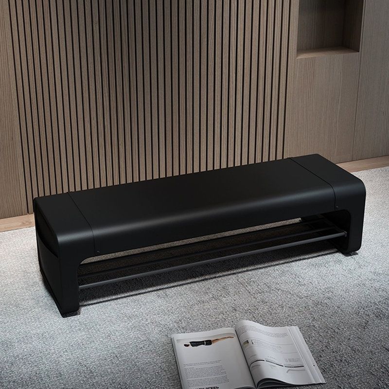 Banc de rangement rembourré pour chaussures 47,24, Noir