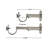 Alpharetta 1 in. Overall Width Curtain track/Rail-740773442