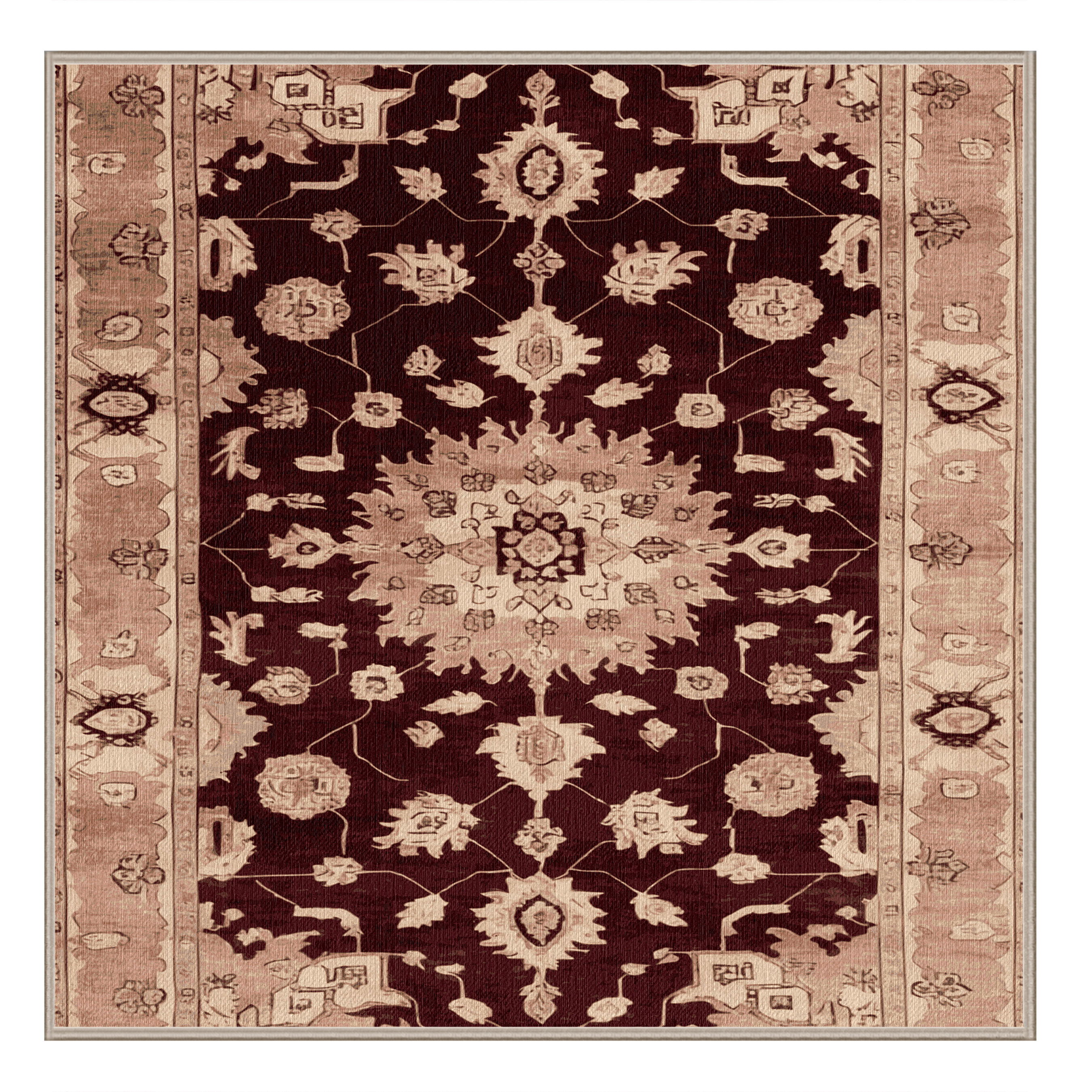 Wildon Home® Machine Washable Overdyed Brown Area Rug - Wayfair Canada