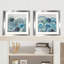 Silvia Vassileva «Variation Blue Grey II», impression sous verre