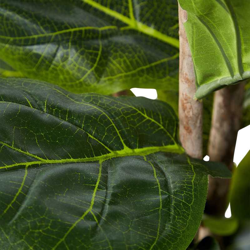 182.88cm Faux Fiddle Leaf Fig Tree in Planter