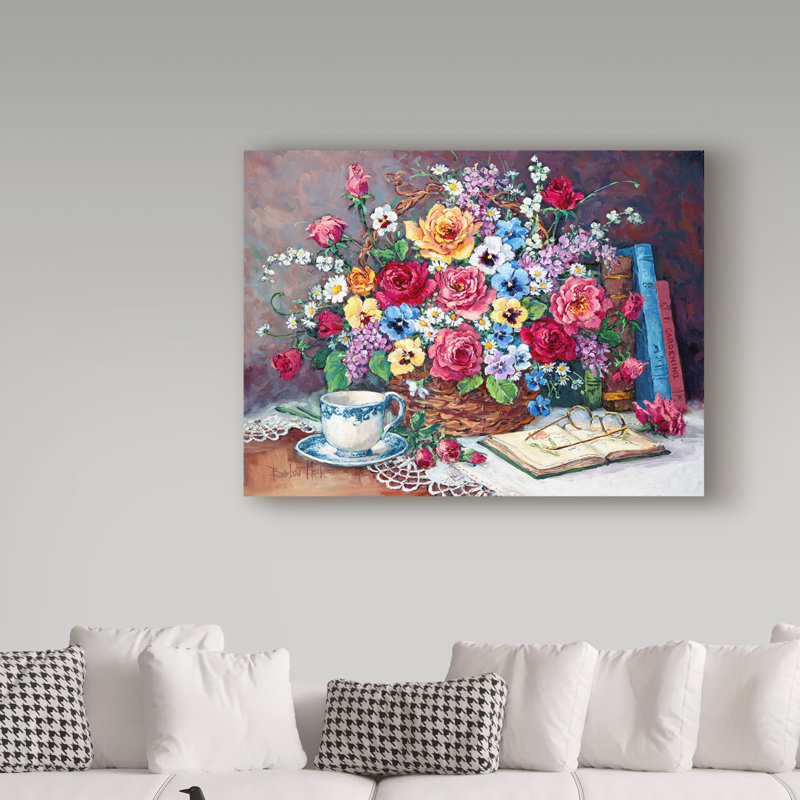 « jardin rétablissement », reproduction de peinture à l’acrylique sur toile tendue, H 24 po x l 32 po x P 2 po