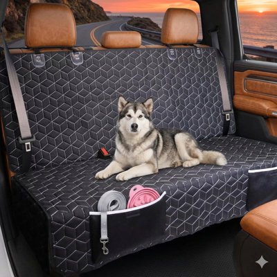 Housse imperméable pour siège de chien pour banc de camion, compatible avec les modèles Ford F-150, Ram-1500, NISSAN Frontier, TOYOTA TACOMA, GMC Canyon et Silverado, anti-égratignures et antidérapante