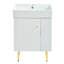 Meuble-lavabo blanc 21,6 po