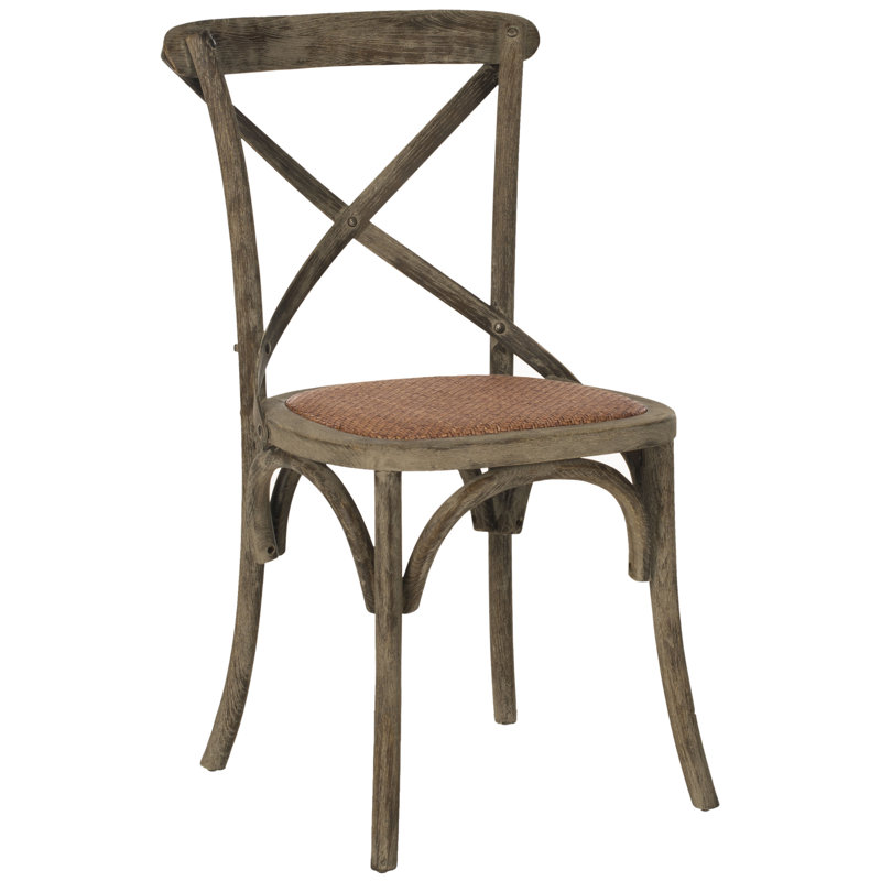 Ladores 18.5'' H Oak Side Chair, Distressed Colonial Walnut