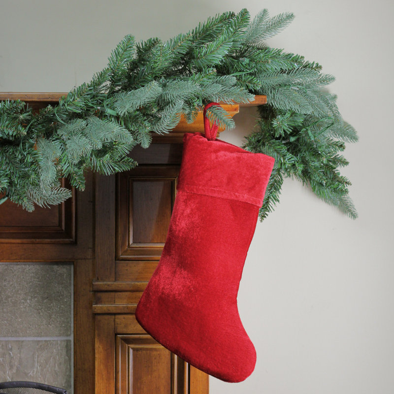 Chaussette de Noël traditionnelle suspendue 18 po, Rouge