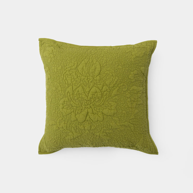 Marlene Square Pillow Cover & Insert, Olive Green