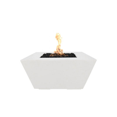 Redan Square Concrete Smokeless Fire Pit Table