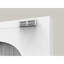 Armoire de rangement 71 po à 2 portes galbées, armoire de rangement en métal avec portes et tablettes réglables, pour chambre à coucher, salon, cuisine (blanc)-1743872288