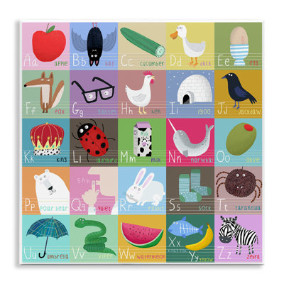 Alphabet Learning First Words Wall Plaque, design by Carla Daly