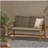 HAMPTON WOOD + WICKER LOVESEAT