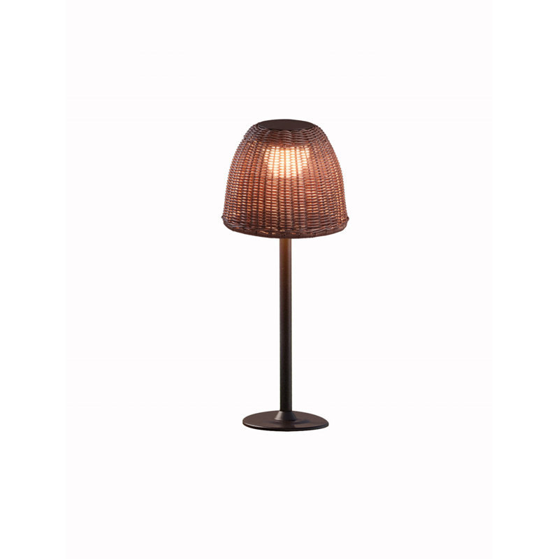 Atticus LED Bollard Light, 24.8" H x 7.87" W x 7.87" D, Brown