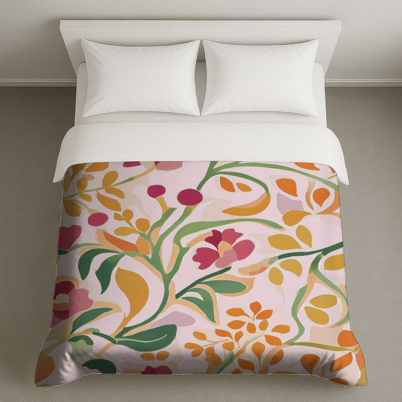 Housse de couette à motif floral Boho Boho, Grand lit
