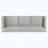 Living room sofa set - grey 2-piece