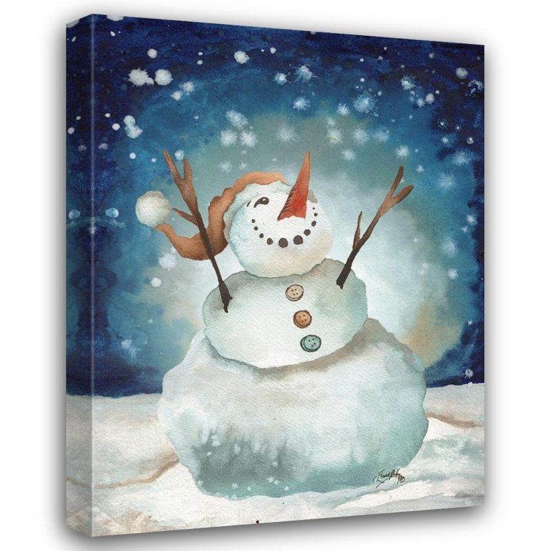 Art sur toile tendue avec trinx Medley, Elizabeth: Snowman Cheers I