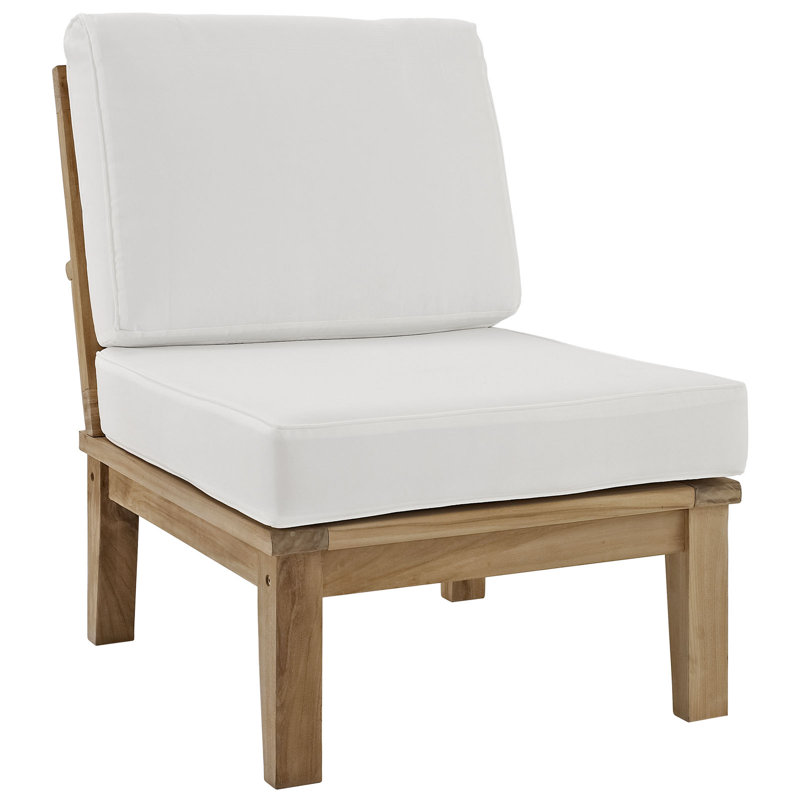 Modway Marina Outdoor Patio Teak Set, White