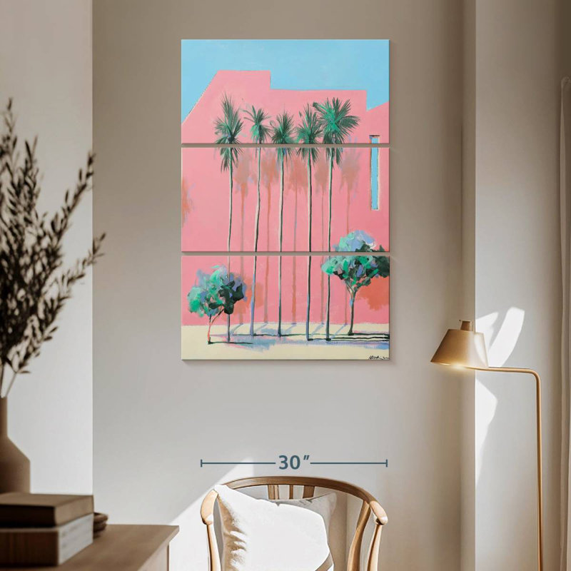 Lilie Miami deux fois, H 65 po x l 42 po
