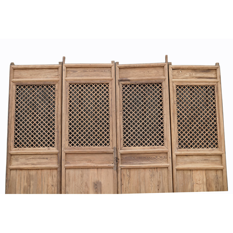 Portes moustiquaires pliantes en pin brut