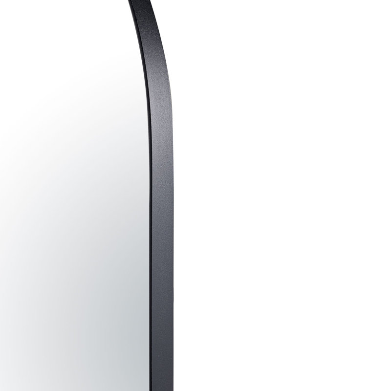 Capsule Wall Mirror - 24"W x 60"H Mirror - Black