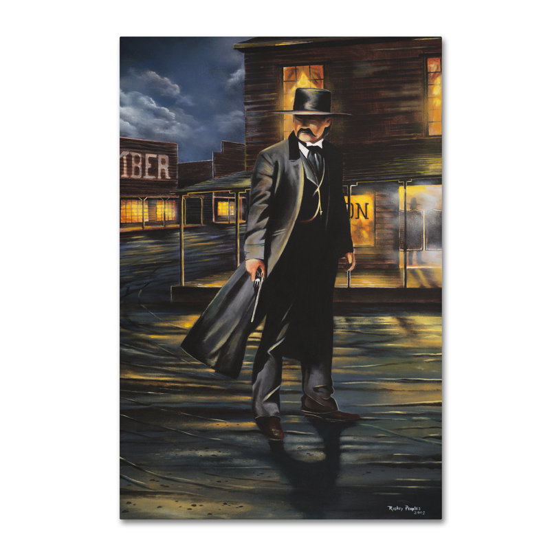 « tombstone », reproduction sur toile tendue, H 19 po x l 12 po