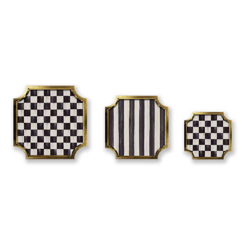 Courtly Stackable Trinket Trays, Set Of 3