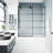 Elan 56-60" W x 66" H Sliding Frameless Tub Door with 3/8" Striped Clear Glass