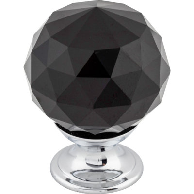 Clear Crystal 1 3/8" Diameter Round Knob