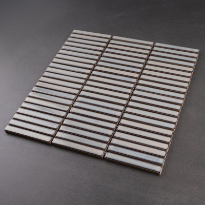 Carreau de mosaïque de porcelaine empilée 11,2 po x 11,91 po Porcetile