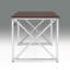 Bureau en MDF Madison / chrome Madison