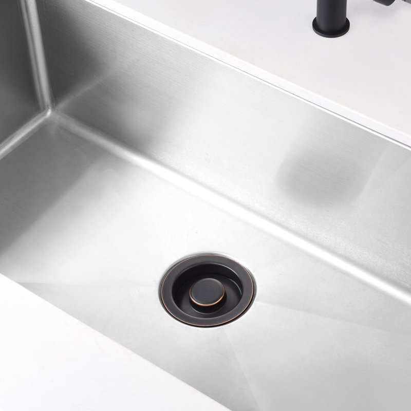 Kitchen Sink Garbage Disposal Flange and Stopper, Oil Rubbed Bronze