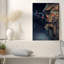 «Fox Vendor with Wrarap Flower Bouquets at Night Market», art mural sur toile-132738546