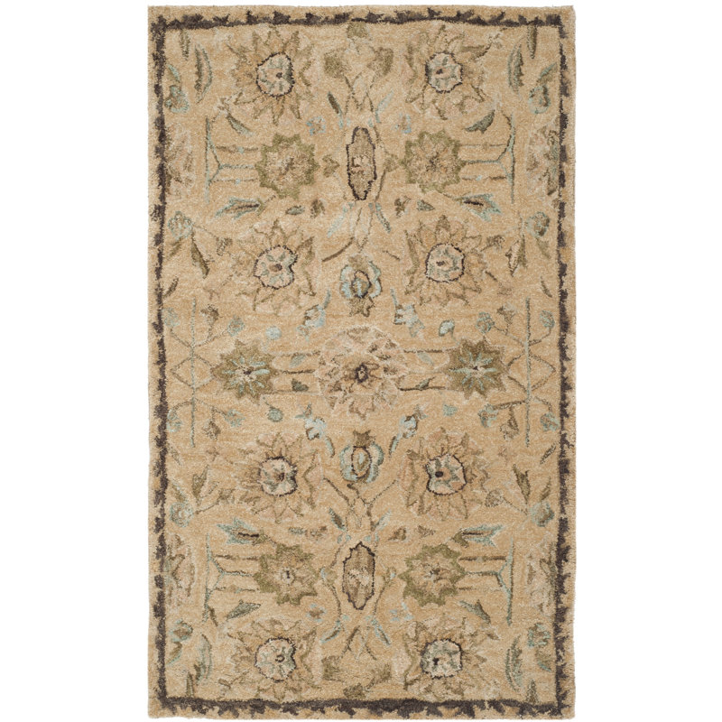 Ladd Wool Pile Oriental Rug, Rectangle 3' x 5'