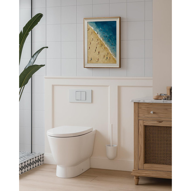 Coastal Beach Scene Framed Wall Art