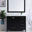 Meuble-lavabo simple 42 po avec plateau en marbre Hines-2128195548