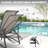 3-piece Patio Chaise Lounge Set, Textilene Patio Chaise Lounges, Side Table