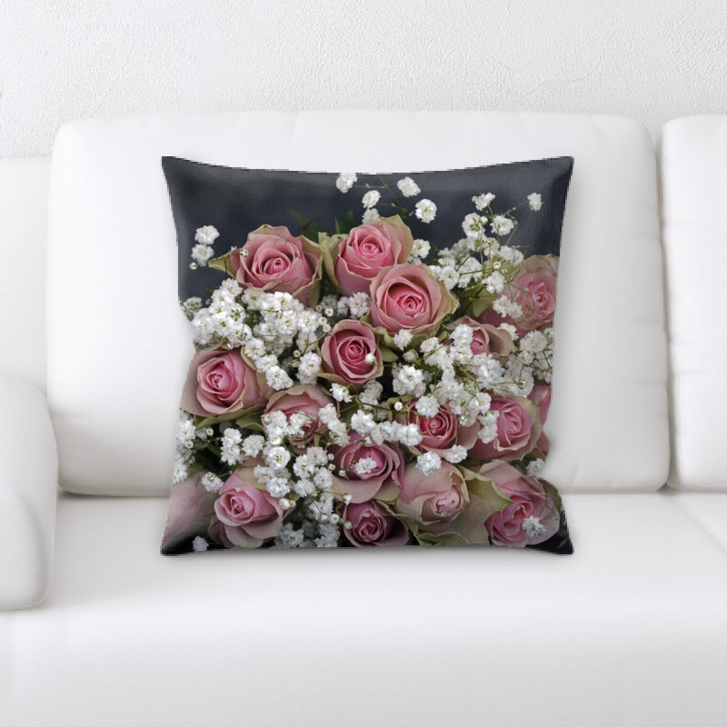 Coussin roses