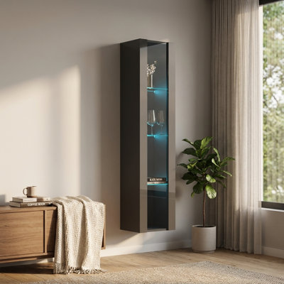 Bibliothèque flottante grise Type-41 15,75 "Fly
