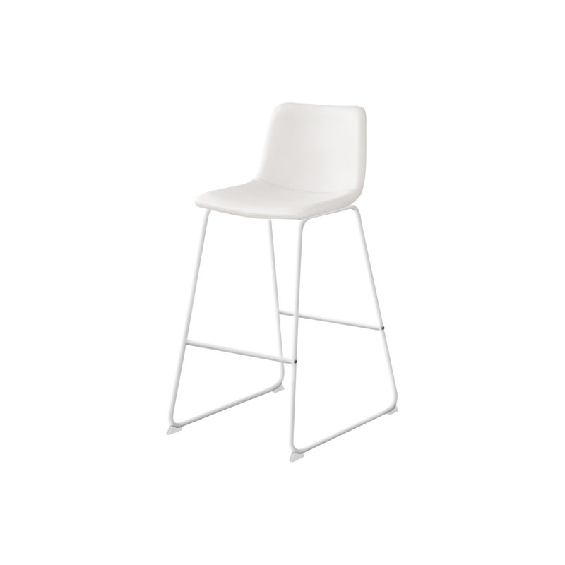 Chaise de bureau, hauteur de bar, debout, bureau d'ordinateur, travail, aspect cuir, métal, contemporain, moderne