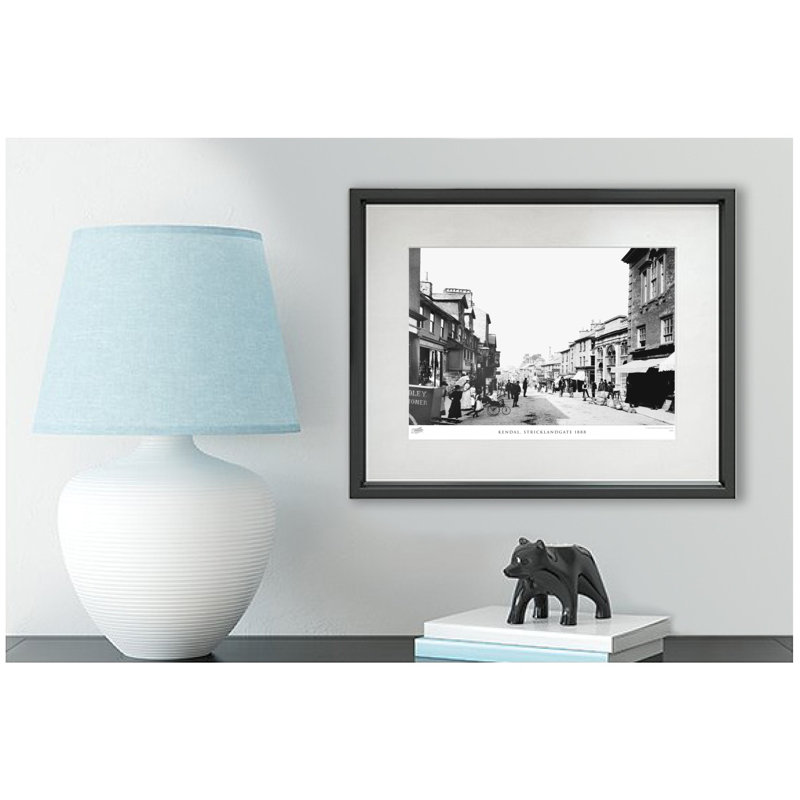 Kendal, Stricklandgate 1888 by Francis Frith - Single Picture Frame Print, 40cm H x 50cm W x 2.3cm D