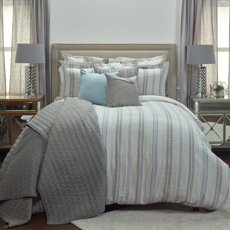 Terrance Linen Striped Sham, King