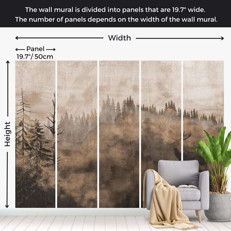 Papier peint paysage - Memory Of The Wild, L 124 po x l 177 po