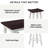3-Piece Counter Height Dining Stool Set