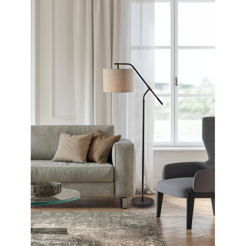 60'' Arched Floor Lamp, Black