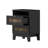 4-Pieces Bedroom Sets, Queen Size Farmhouse Platform Bed With Wooden Strip Decoration, Storage Nightstand And Dresser With Metal Handle, Black-2050735143
