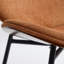 Méridienne noyer et coquille orange - Améliore l'ambiance de la pièce Mid-Century moderne avec une base en bois massif Sw1871og pour plus de durabilité-80740690