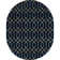 Glam Navy Blue Gold Area Rug